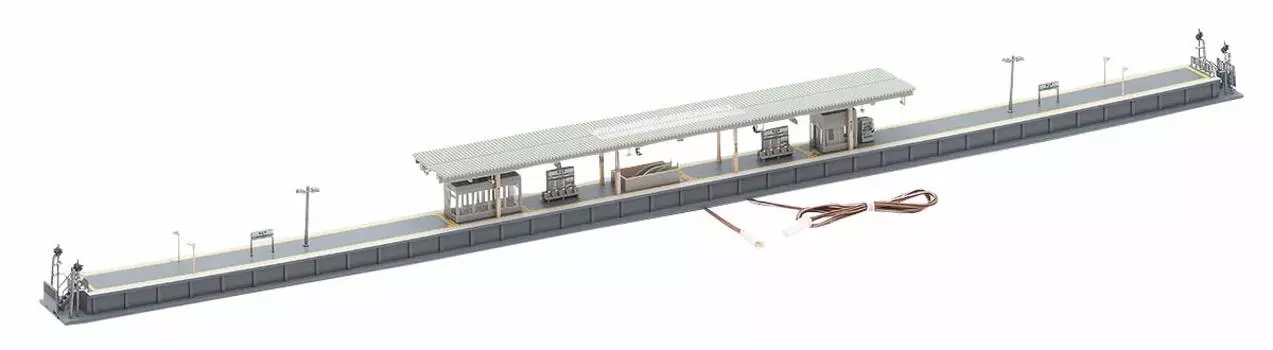Tomytec TOMIX N Gauge Island Home Set Urban Type Straight End with Lighting 4272 Железнодорожные принадлежности для моделей