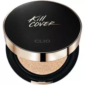 Тональная основа Adhesion Coverage Pact Cushion Stick Powder Type Hypoallergenic Complex для всех типов кожи Clio Kill Cover Fixer 03 LinenLinen 15 г0,5 унции