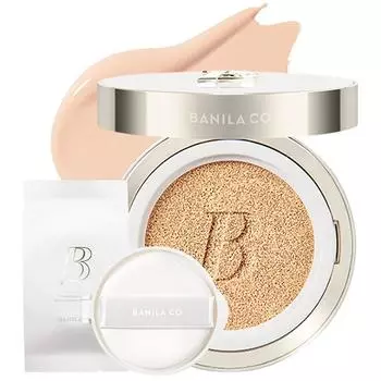 Тональная основа Banila Co Covericious Ultimate White Cushion Foundation 14 г + сменный блок 14 г, набор, 21 оттенок розового, 1 шт.