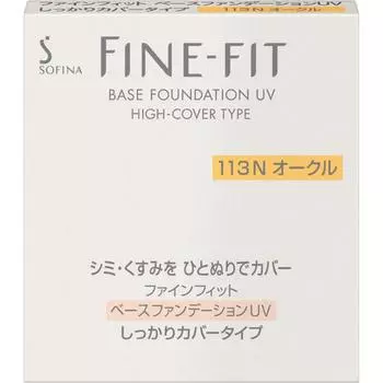 Тональная основа Fine Fit Kao Sofina Fine Fit с защитой от ультрафиолетового излучения, тип покрытия Ma 113n охра 10 г