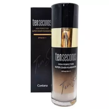 Тональная основа Koreana Ten Seconds High Perfection Super Cover, оттенок 23 Natural Beige, 1 упаковка