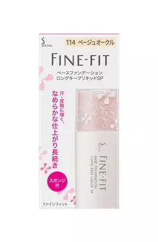 Тональная основа Sofina Fine Fit Base Long Keep Liquid SP 114 бежево-охровая 26 мл