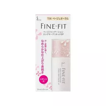 Тональная основа Sofina Fine Fit Base Long Keep Liquid SP 114 бежево-охровая 26 мл
