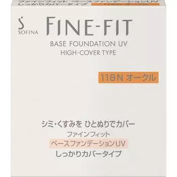 ТОНАЛЬНАЯ ОСНОВА FINE FIT BASE С УФ-ЗАЩИТОЙ КРЫШКИ ТИП MA118N ОХРА 10 г
