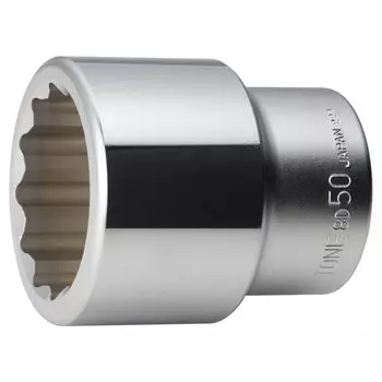 TONE 50mm Width 8D-50 12-Point Socket, 25.4mm (1 ) Drive,