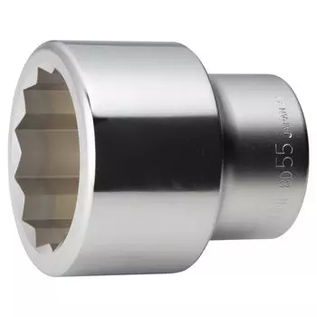 TONE 55mm Width 8D-55 12-Point Socket, 25.4mm (1 ) Drive,