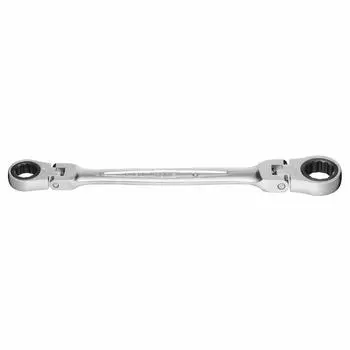TONE Double Head Ratchet Box Wrench Width across flats 13 x 17 mm HPRMFW-1317 серебряный