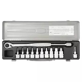 TONE Набор шестигранных торцевых ключей HB4112 Drive Silver Inch 13 предметов 12.7 мм (1/2 ) СОДЕРЖАНИЕ