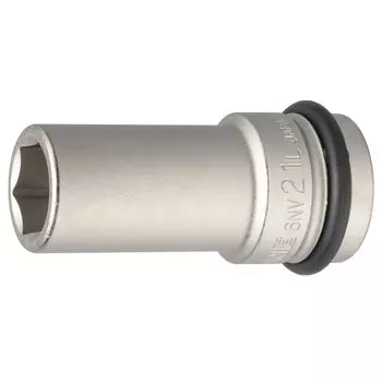 TONE Long socket for impact Drive angle Width across flats 21mm 6NV-21L 19.0mm (3/4 )