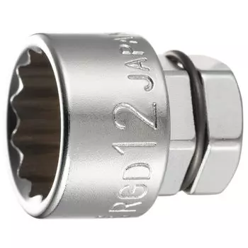 TONE Socket box Width across flats 12mm (for 12-sided wrench) HPRGD-12 серебряный