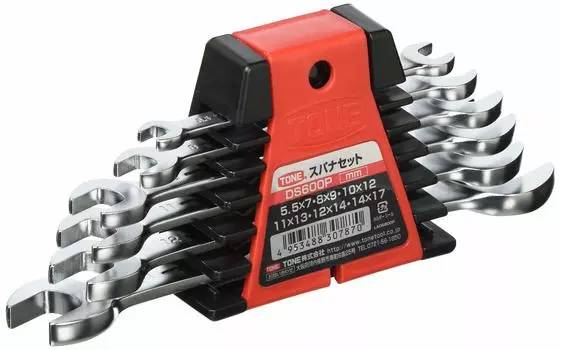 TONE Spanner Set DS600P Red Contents 6 items красный