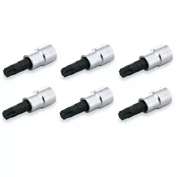 TONE Torx socket Drive angle T40 6 pieces (strong type) 3TX-T40-6S 9.5mm (3/8 )