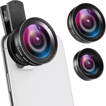 Tongdaytech 2IN1 HD камера мобильного телефона широкоугольный объектив телескоп макрообъектив для Iphone 11 Pro Samsung Xiaomi Lente Para Celular