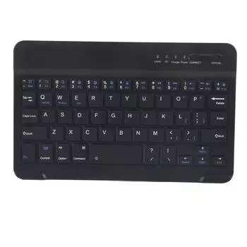 Тонкая легкая беспроводная Bluetooth-клавиатура для Android IOS WIN Black