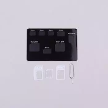 Тонкий держатель для SIM-карты, чехол для хранения карты MicroSD и телефонный штифт в комплекте