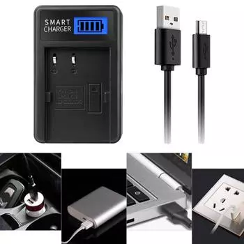 Тонкое и легкое зарядное устройство BP 511 USB для камеры с ЖК-экраном для камеры Canon EOS 5D 50D Простое управление питанием