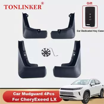 TONLINKER брызговики для Chery Exeed LX 2022 2023, брызговики, брызговики, крылья, автомобильные брызговики, 4 шт., автомобиль 4 Pcs Black A