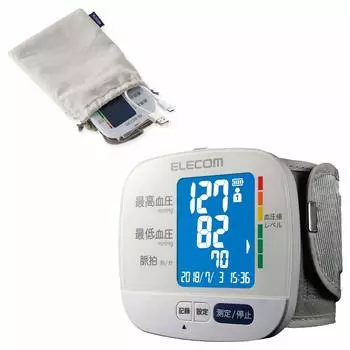 Тонометр на запястье ELECOM HCM-WS01WH белый
