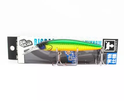 Тонущая приманка Jackall Big Backer Wangan Minnow 98S-LB, зеленое золото (2562)