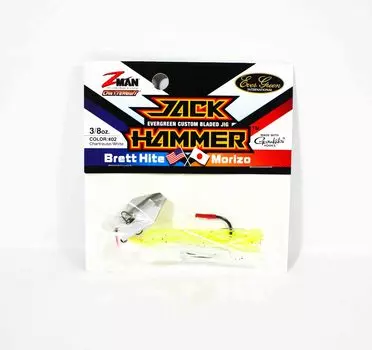 Тонущая приманка Zman Chatterbait Jackhammer, 3/8 унции, белая (0423)