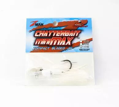 Тонущая приманка Zman Chatterbait Mini Max, 1/2 унции Pearl Ghost (8934)