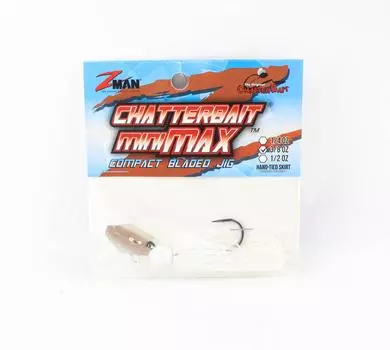 Тонущая приманка Zman Chatterbait Mini Max, 3/8 унции Pearl Ghost (8859)