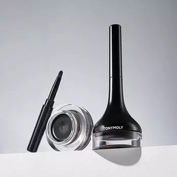 Tony Moly Белая гелевая подводка для глаз с длинной кисточкой Нет. 3 Перламутровый Коричневый 4г 1шт, Нет. 3 Жемчужно-коричневый