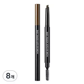 Карандаш для бровей Tony Moly Easy Touch Auto Eyebrow 0,4 г, 03 Темно-коричневый, 8 шт.