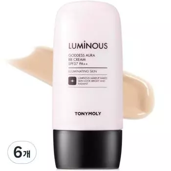 Tony Moly Luminous Goddess Glow BB Cream SPF37 PA++ 45 г, нет. 1 Ярко-бежевый, 6 шт.