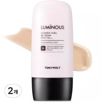 Tony Moly Luminous Goddess Glow BB Cream SPF37 PA++ 45 г, нет. 1 Ярко-бежевый, 2 шт.