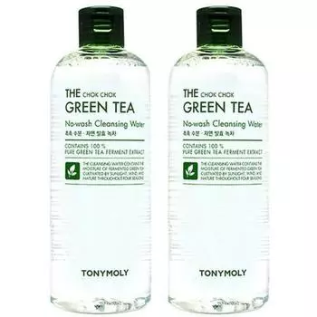 Tony Moly The Moist Green Tea No Wash Очищающая вода 300 мл, 2 упаковки