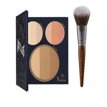 Too Cool For School Artclass By Rodin Artistic Book+Portable Contour Brush Набор для макияжа