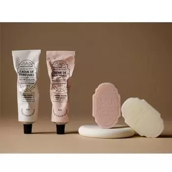 TOO COOL FOR SCHOOL Creme De Parfumee Набор из 3 предметов (Крем для рук+Мыло для рук+Поднос для мыла) No.01 Le Blanc