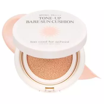 Too cool for school Солнцезащитный кушон Tone Up Bare SPF50+ PA++++, 15 г, 1 шт.