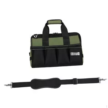 Tool Bag Box Organizer Heavy Duty with Zipper Sturdy Non Slip Base Portable Storage