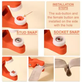 Tool Pliers Strong Stainless Steel Plating Snap Button Sewing Supplies Five Claw Buckle Durable Five Claw Buckle Installation