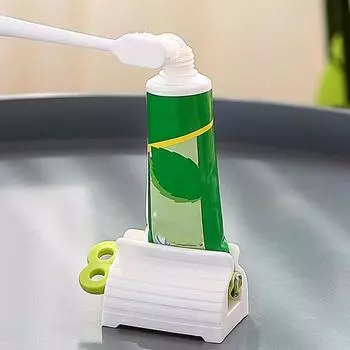 Toothpaste Dispenser Multipurpose for Hotel Plastic Hand Cream Toothpaste Dispenser Practical Cosmetic Dispensing Lightweight зелёный