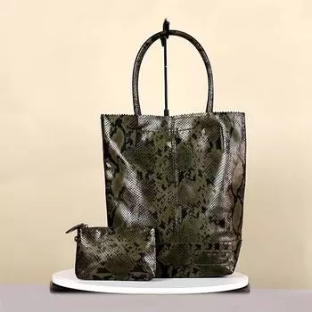 Tooxika новая сумка для матери и ребенка с рисунком змеиной кожи, большая вместительная сумка для подмышек, сумка на одно плечо с принтом