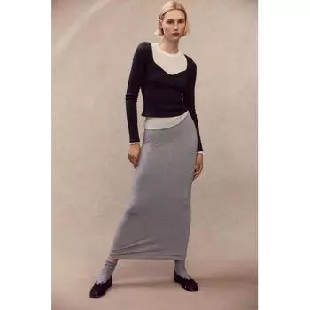 Топ HM Corset Style Темно-серый