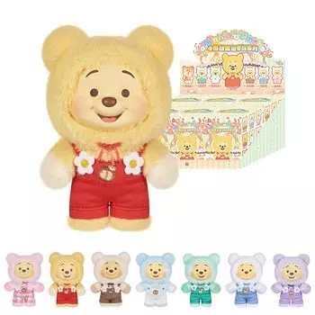 ТОП ИГРУШКА Disney Винни Пух Плюшевая Серия Коробка 6 Гашапон Фигурка Сюрприз Пластиковая Модель Премиум Игрушка Мягкий Винил Подарок на День Рождения Disney Рождество