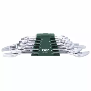 TOP Industries Tsubame Sanjo SS-6000A Liner Spanner Set, Spear Shape, Set of 6, Lightweight, Thin, Holder Included, Tool Set, Made in Japan