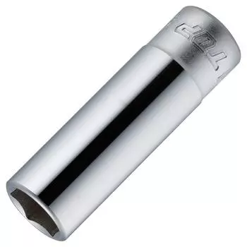 Top Industry Surface Deep Socket for Socket Wrench Width across flats 17mm Hexagonal Drive Total length 55mm Tsubame Sanjo Made in Japan (TOP) 9.5mm