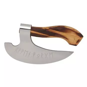 Топор для резки пиццы из нержавеющей стали ручной работы Viking топор для резки пиццы с деревянной ручкой