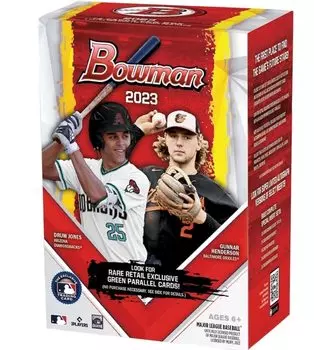 Topps 2023 Bowman Baseball Value Box 6 упаковок в коробке -
