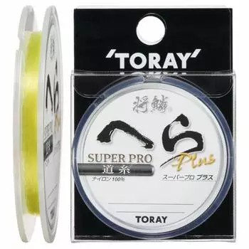 TORAY Nylon Line General Spatula Super Pro Plus Road Thread 50m Flash Yellow Special No. 0.5