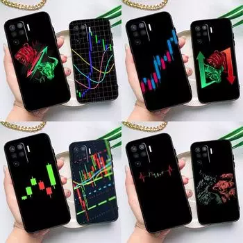 Торговля Инвестиции Форекс Фондовый рынок Чехол Для OPPO A54 A74 A94 A52 A72 A83 A91 A93 A15 A16 A5 A9 A31 A53 A53S 2020 Задняя Крышка OPPO A94 4G
