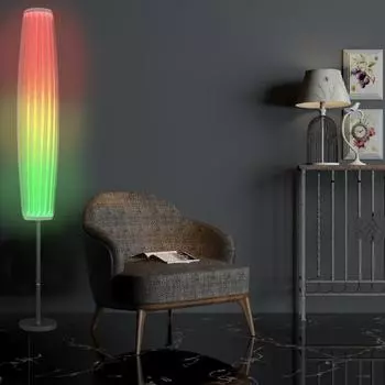 Торшер, энергосберегающий, моющийся, с абажуром из ткани RGB, изменяющий цвет, с дистанционным управлением, постоянный светильник