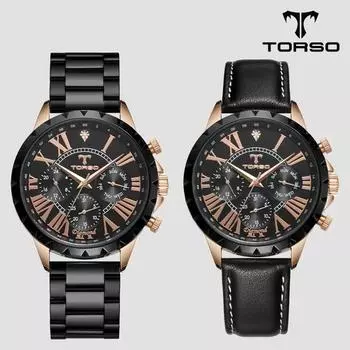 [TORSO]T501M-BBB Hyperion Multi Diamond Watch Металлические мужские часы