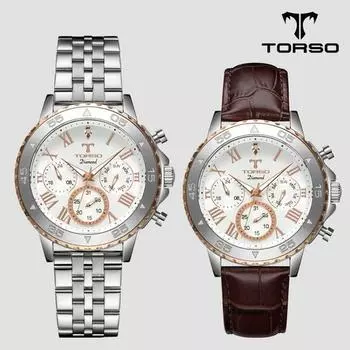 [TORSO]T76-SSS Balios Multi Diamond Watch Металлические мужские часы