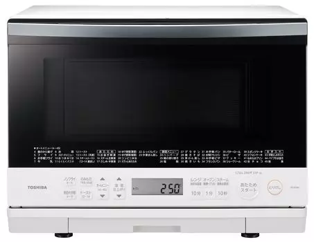 Toshiba Микроволновая печь Микроволновая печь с плоским столом Микроволновая печь с простым управлением Купольная печь с паровым камнем 26 л ER-XD80(W)